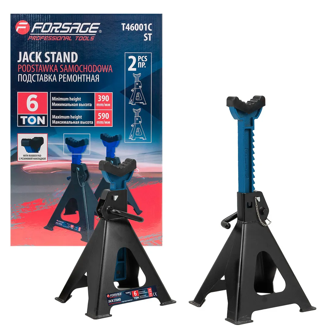 Подставка ремонтная 6т (h min 390мм, h max 590мм) (к-т 2шт.)