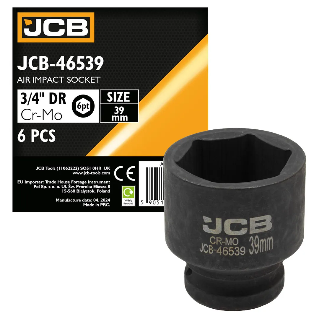 Головка ударная 39мм (6гр.), 3/4»