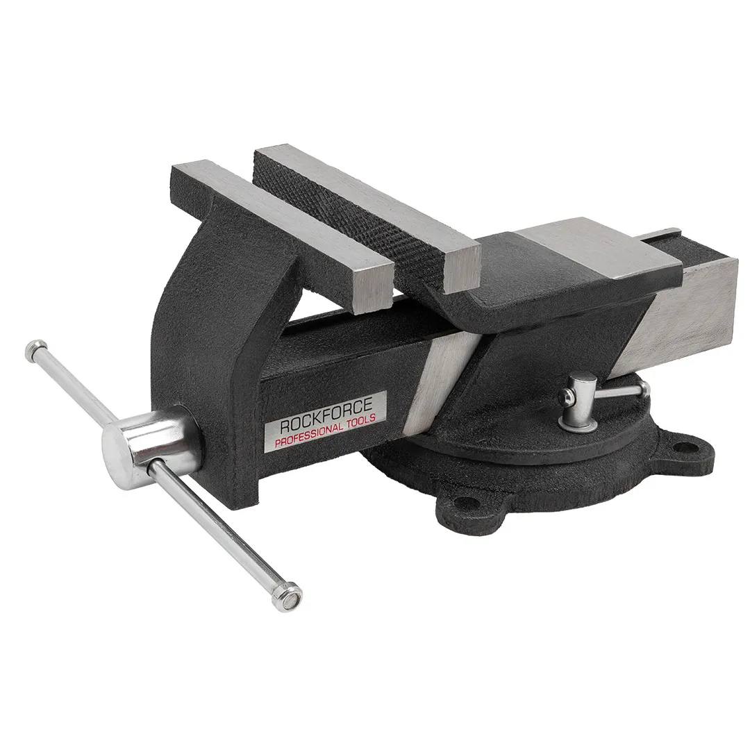 Тиски стальные поворотные с наковальней 8»-200мм