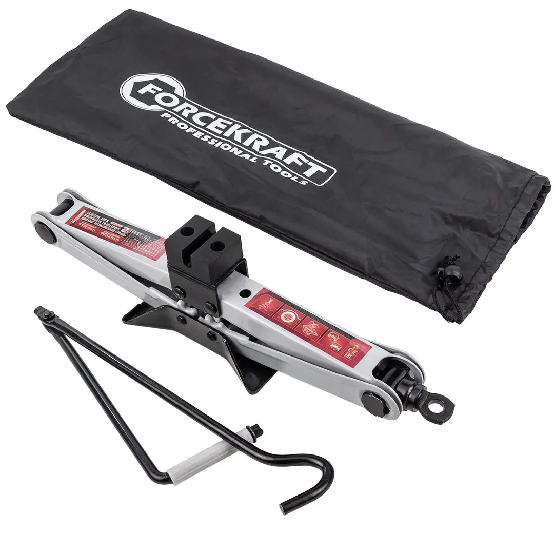 Домкрат механический »ромб»2т (h min 115мм, h max 400мм, L-420мм) в водоотталкивающем чехле