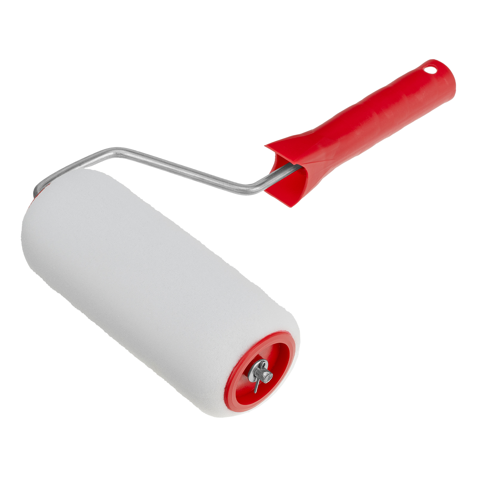 Валик «Поролон», в сборе, 150 мм, D 48 мм, D ручки 6 мм, крепление шплинтом Сибртех