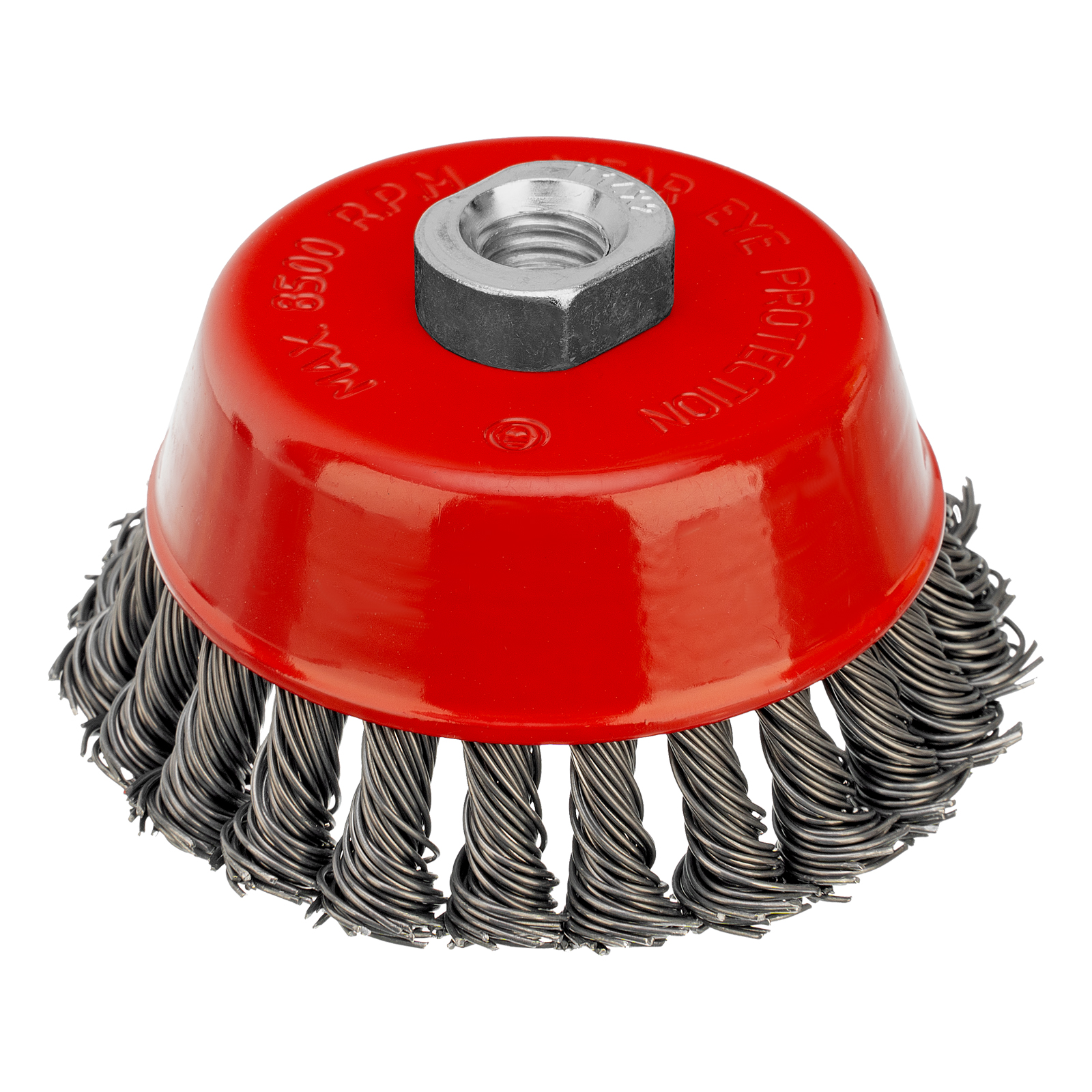 Щетка для УШМ, 100 мм, М14, «чашка», крученая проволока 0.8 мм Matrix