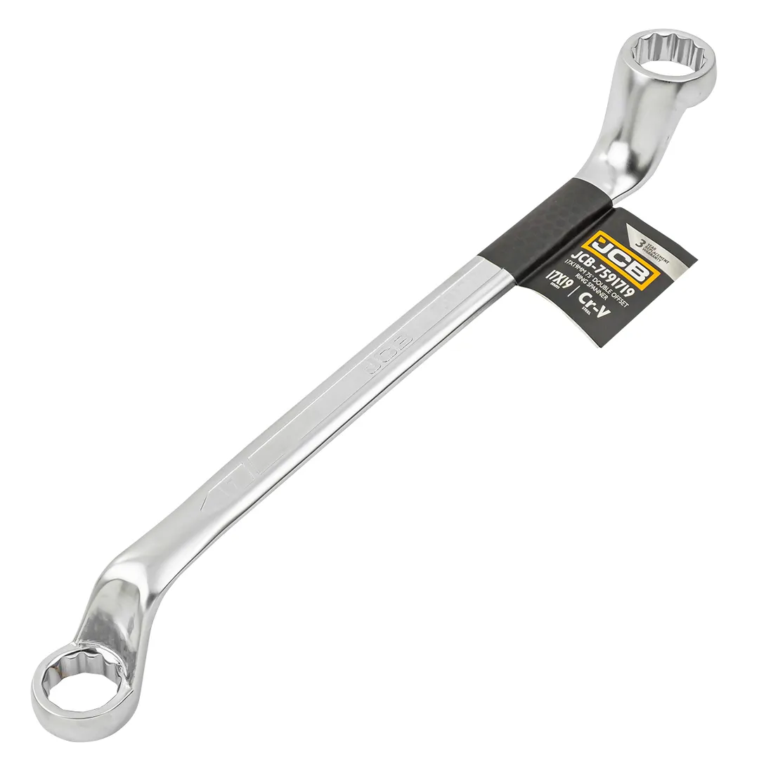 Ключ накидной отогнутый на 75грд. 17х19мм