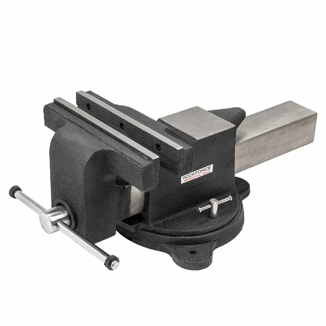 Тиски стальные поворотные с наковальней 8»(200мм)