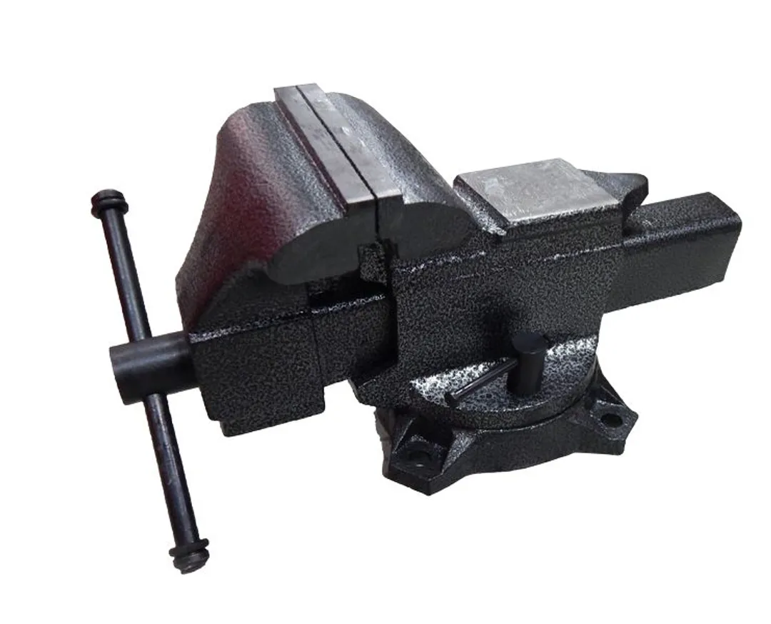 Тиски стальные поворотные с наковальней 5»- 125мм