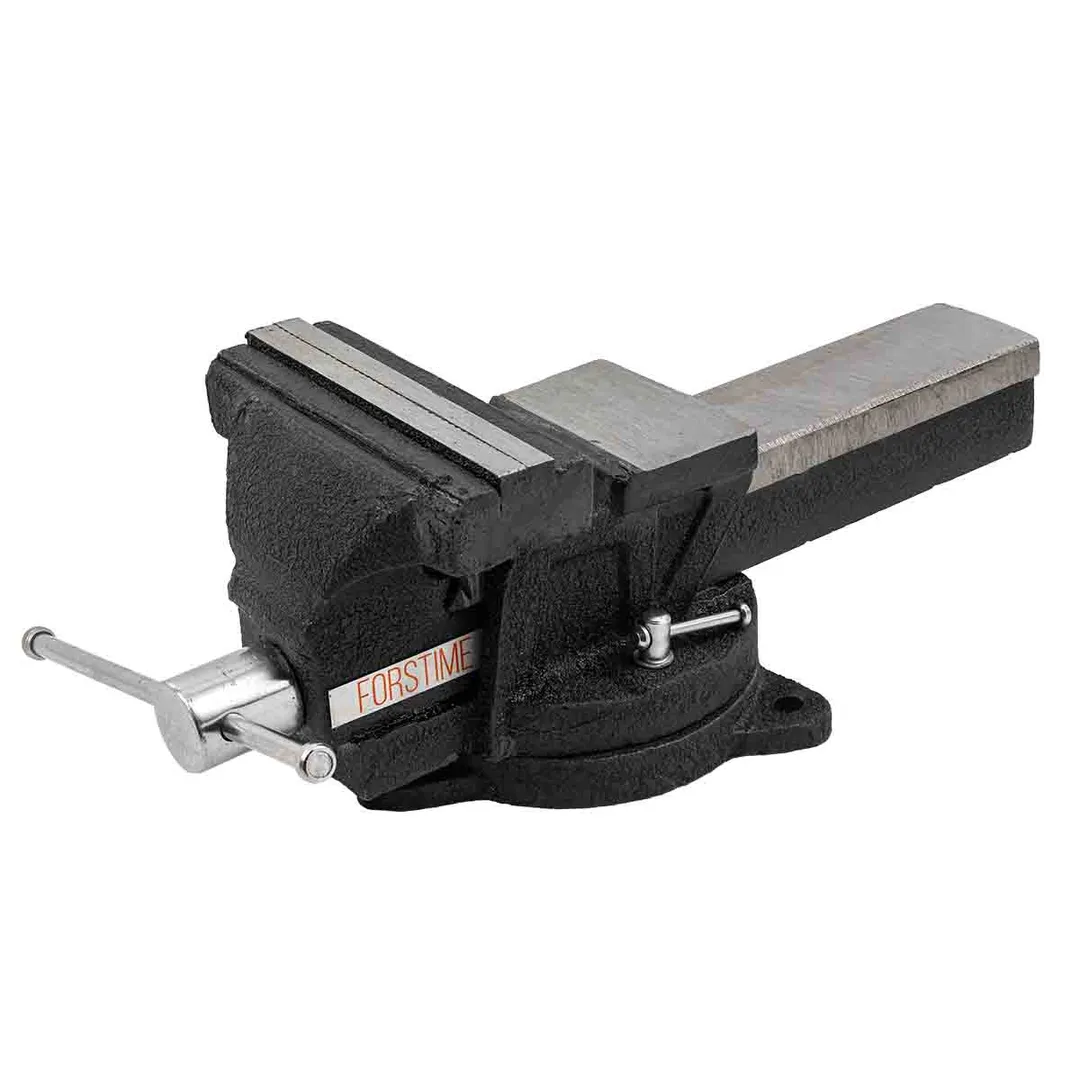 Тиски стальные поворотные с наковальней 8»(200мм)