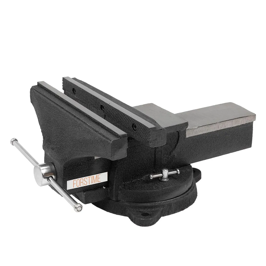 Тиски стальные поворотные с наковальней 10»(250мм)