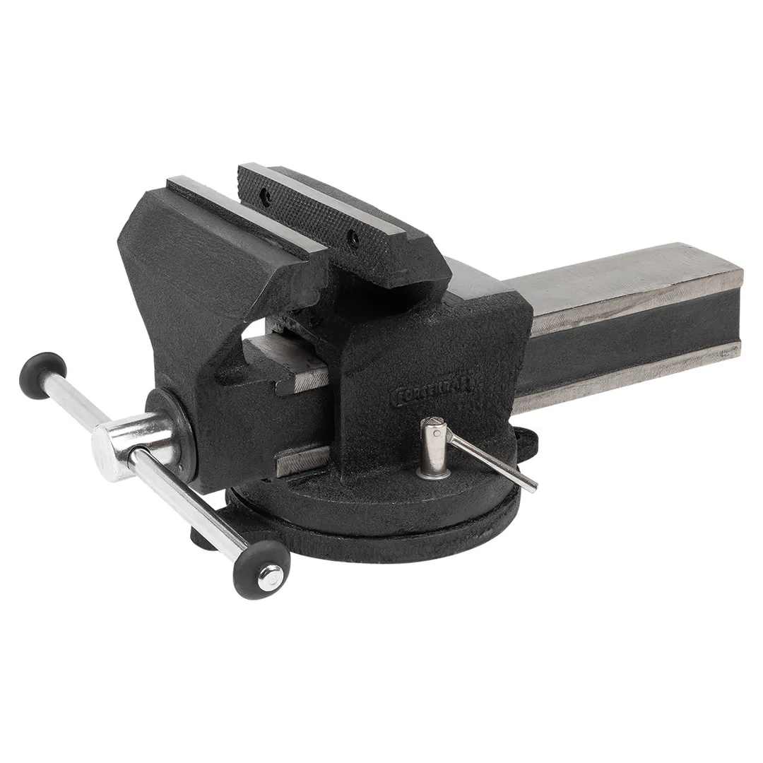 Тиски стальные поворотные с наковальней 6»(150мм)