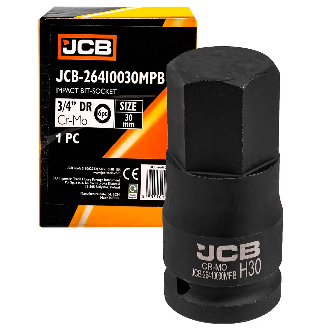 Головка-бита ударная 6-гранная 3/4», 30мм