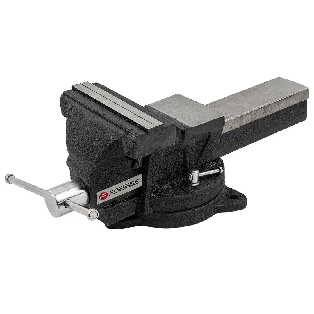Тиски стальные поворотные с наковальней 6»(150мм)