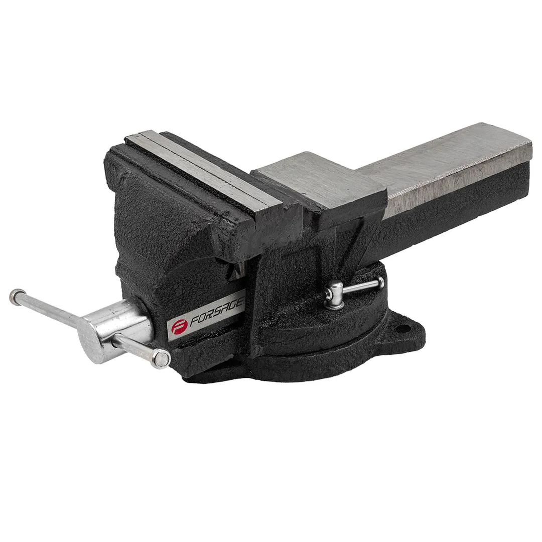 Тиски стальные поворотные с наковальней 8»(200мм)