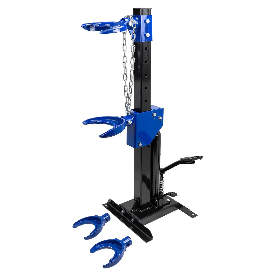 Стяжка пружин гидравлическая напольная 1т с двумя комплектами получаш (ход штока 320мм, диаметр штока 28мм, max длина пружины 500мм)