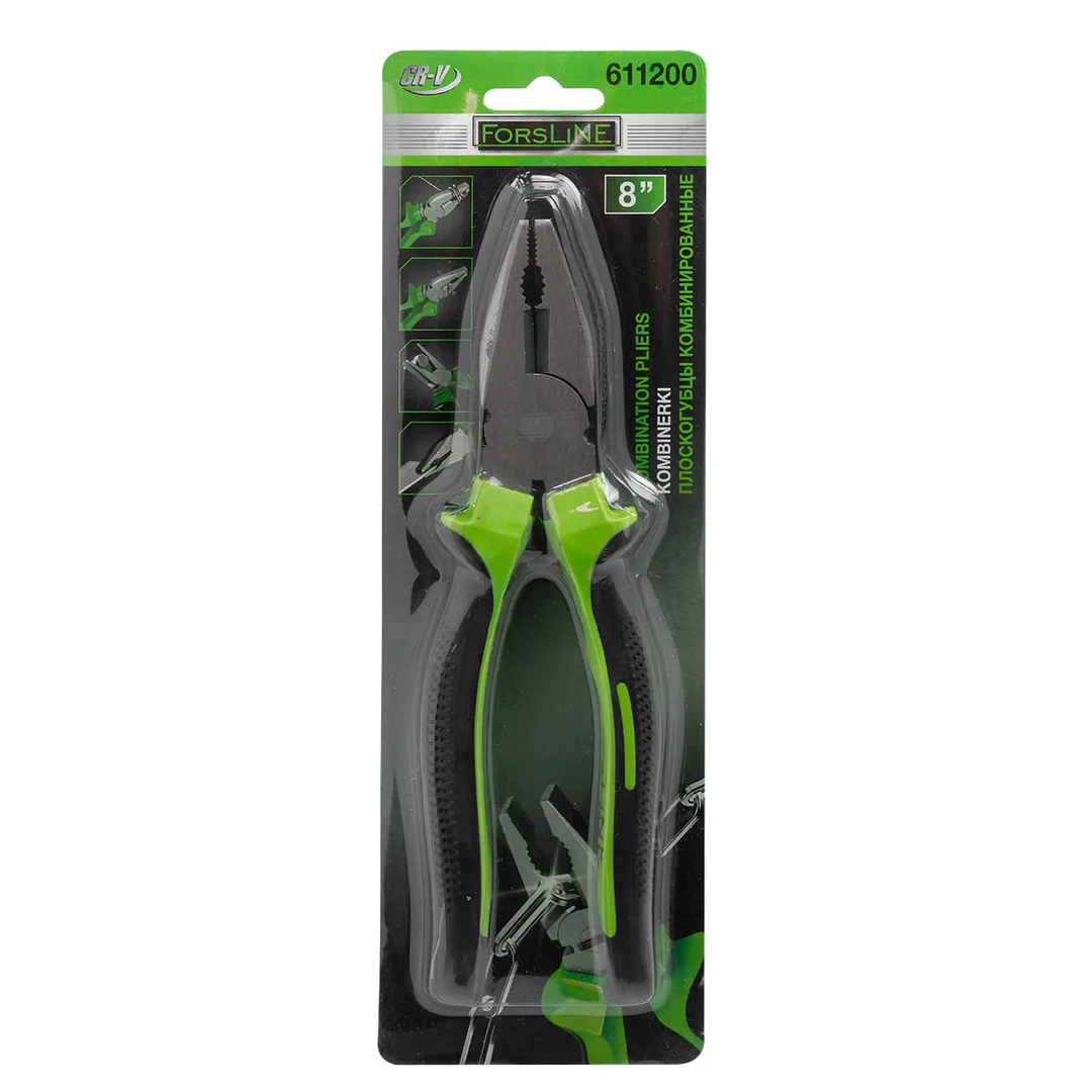 Плоскогубцы комбинированные 8»(200мм) в блистере
