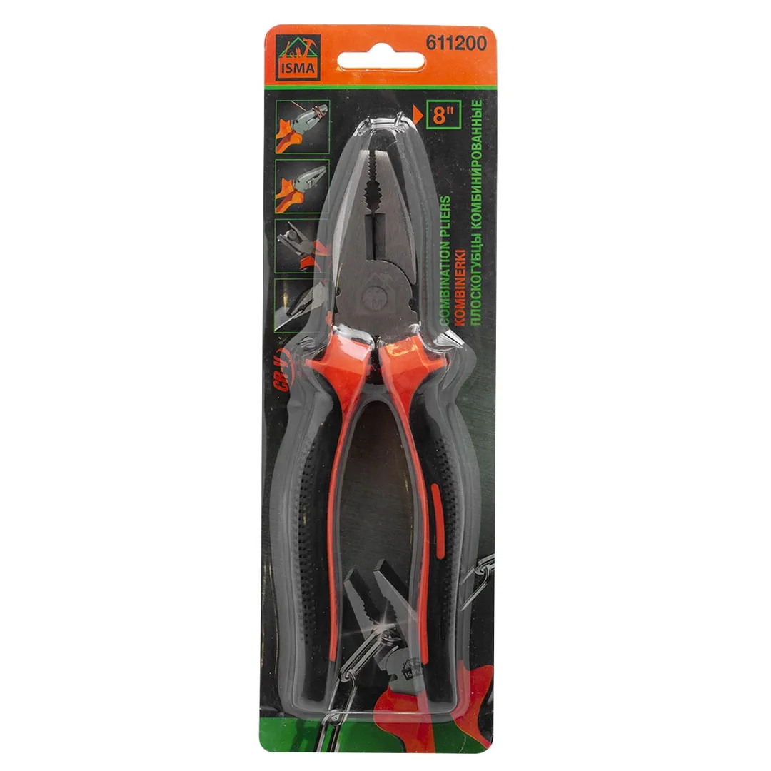 Плоскогубцы комбинированные 8»(200мм) в блистере