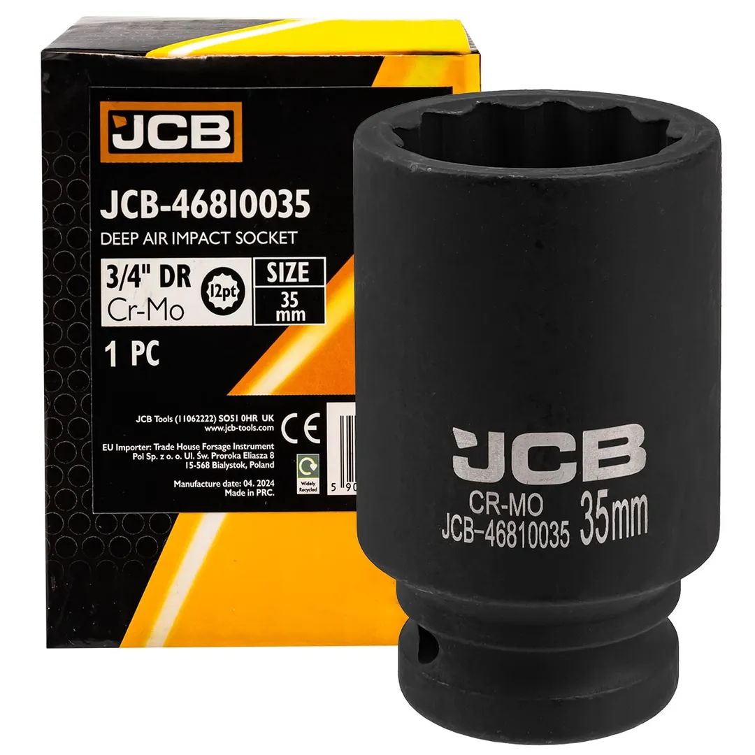 Головка ударная глубокая 35мм (12гр.), 3/4»