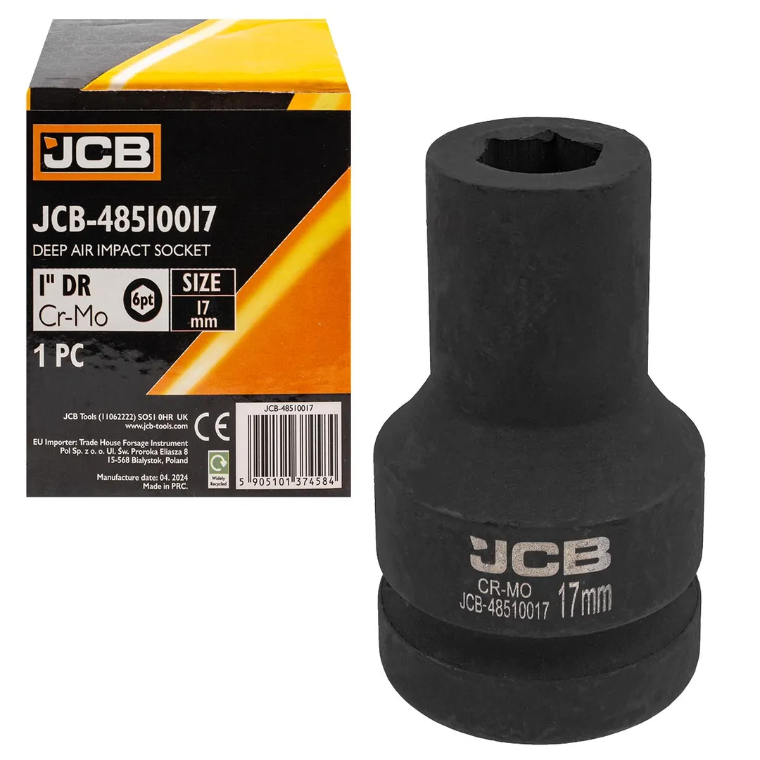 Головка ударная глубокая 17мм (6гр.), 1»