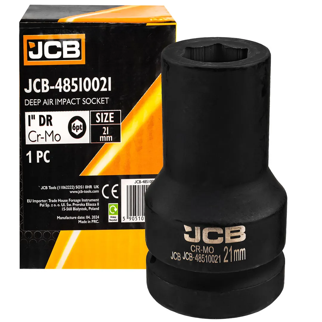 Головка ударная глубокая 21мм (6гр.), 1»