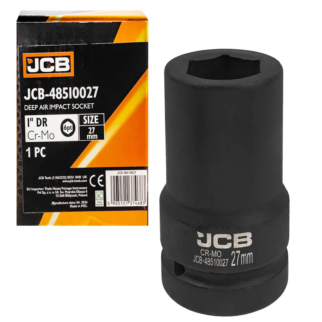 Головка ударная глубокая 27мм (6гр.), 1»