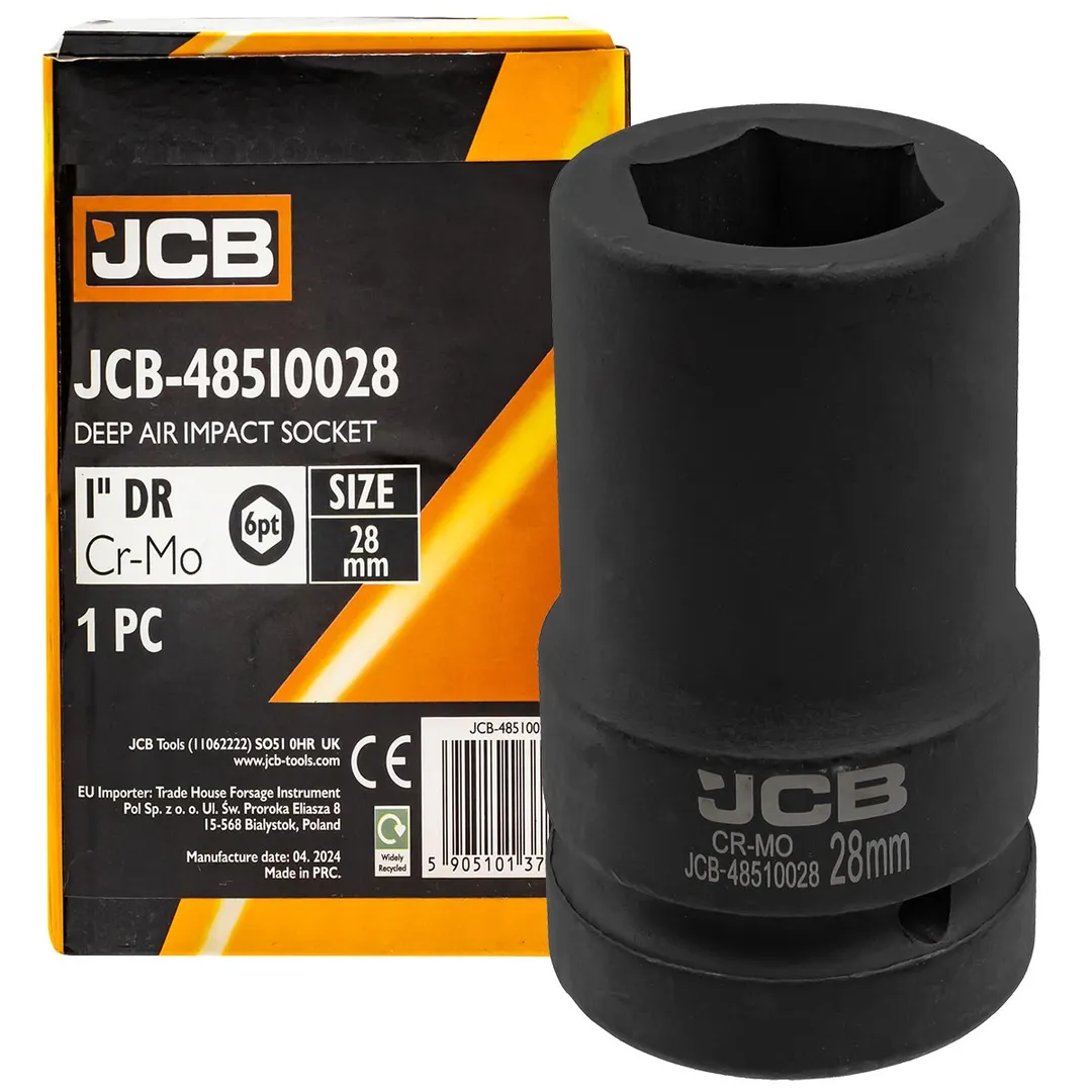 Головка ударная глубокая 28мм (6гр.), 1»