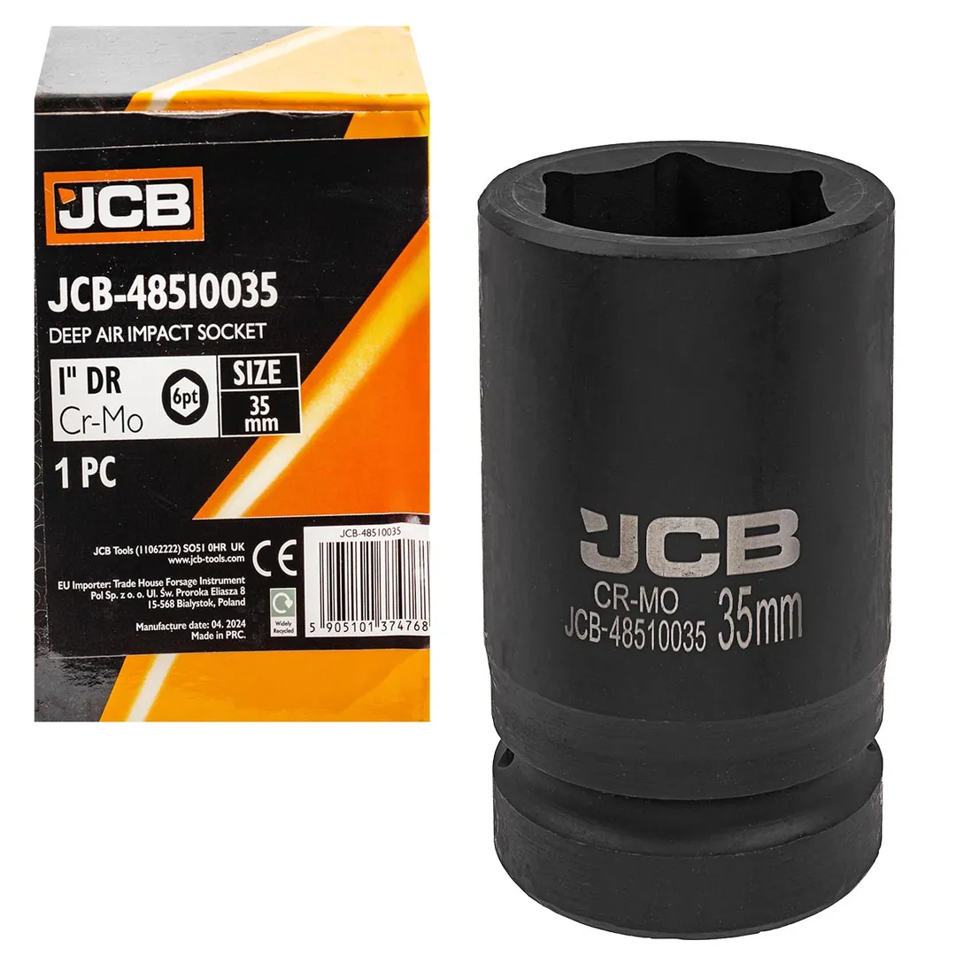 Головка ударная глубокая 35мм (6гр.), 1»