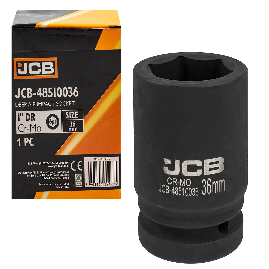Головка ударная глубокая 36мм (6гр.), 1»