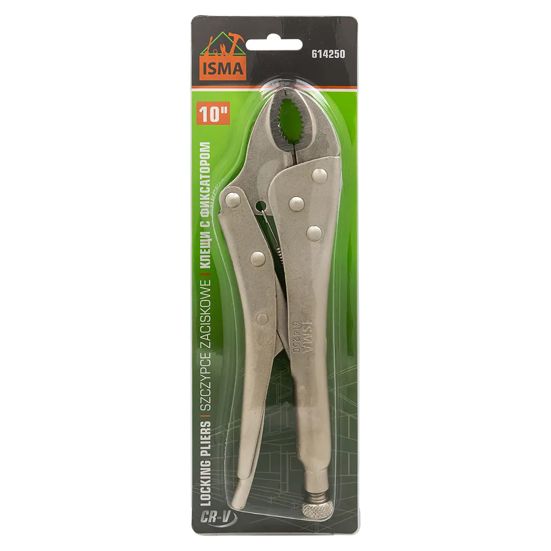 Зажим гейферный с »овальными губками»10»-250мм, в блистере