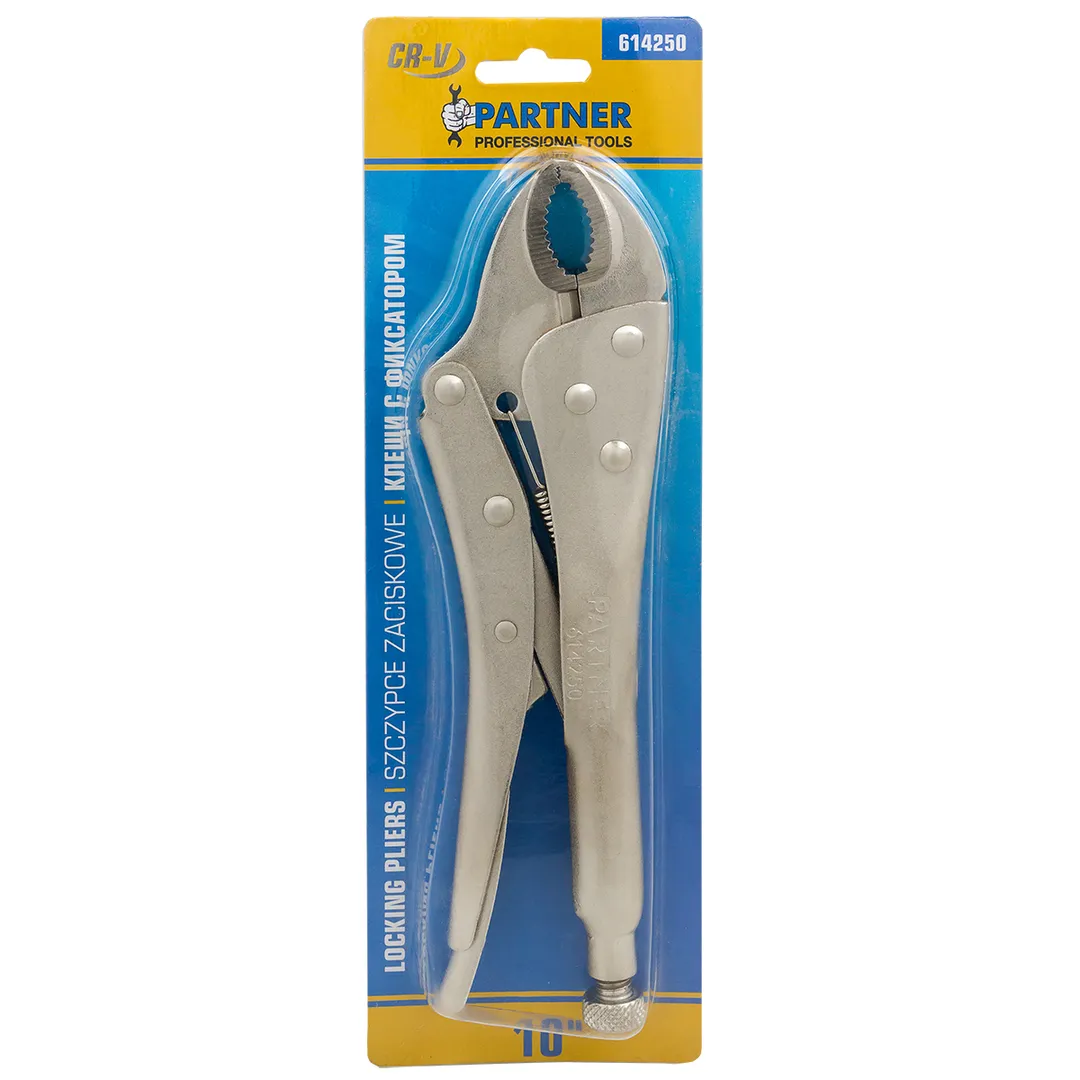 Зажим гейферный с »овальными губками»10»-250мм, в блистере