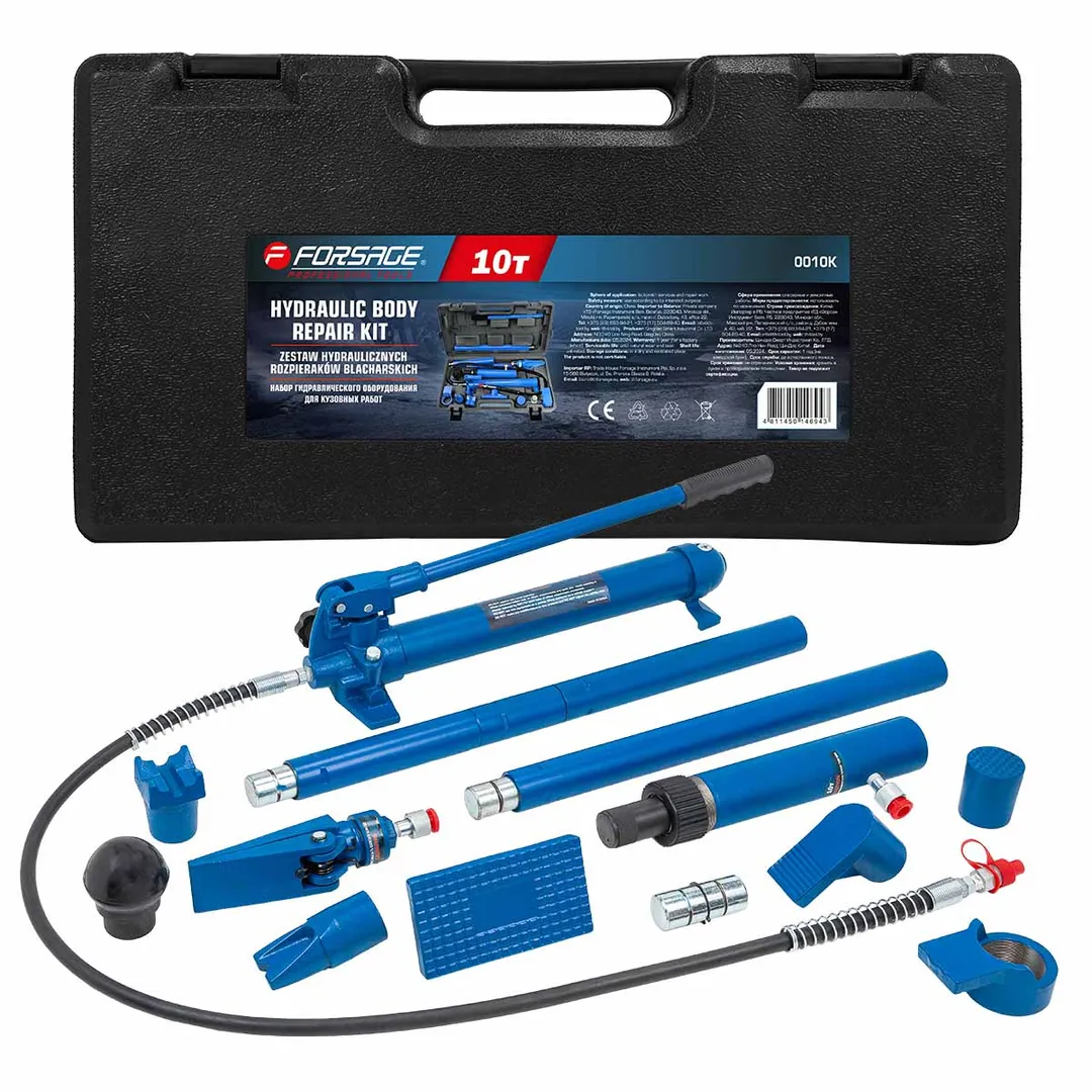 Набор гидравлического оборудования для кузовных работ, 10т