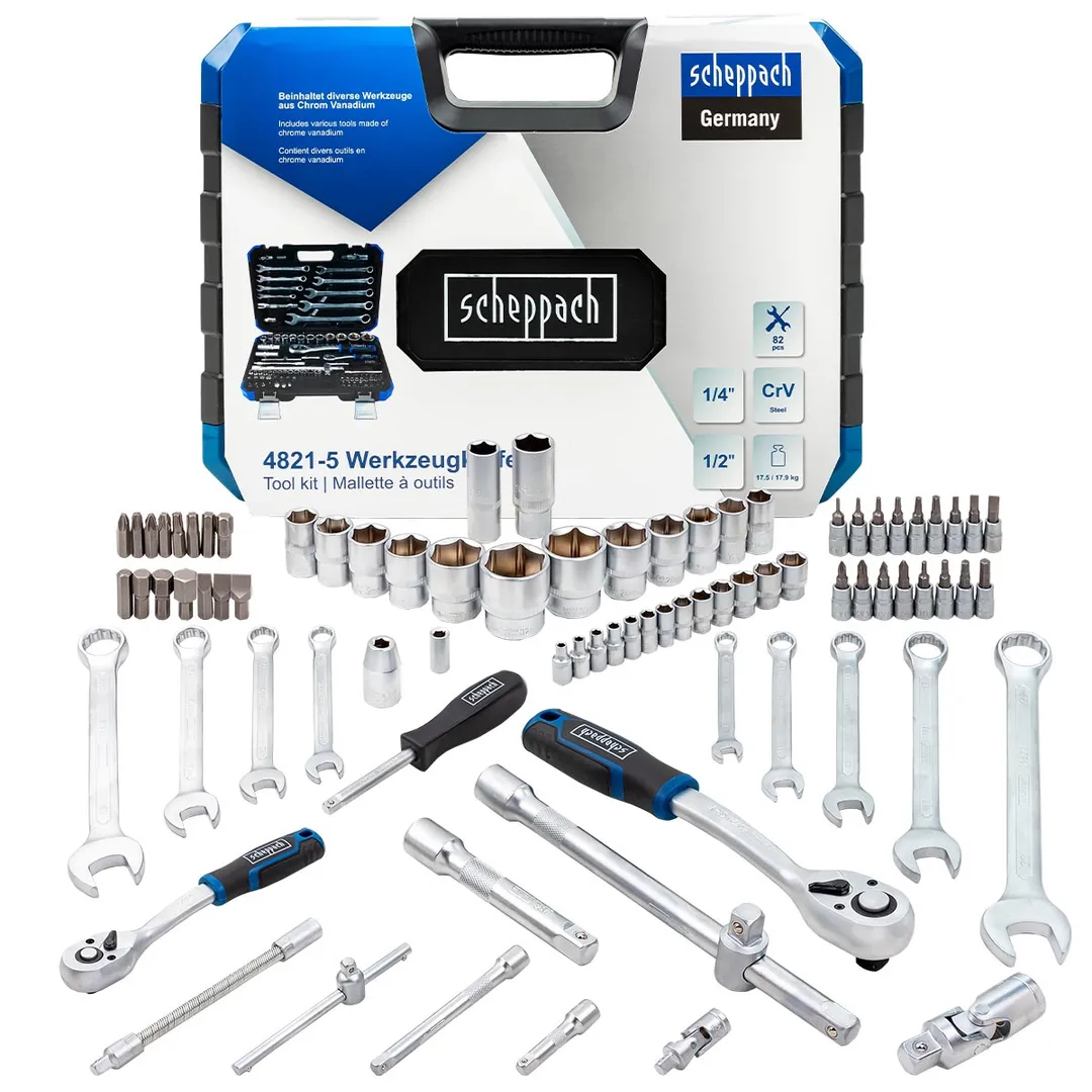 Набор инструментов 82пр. 1/4», 1/2»(6-гр.) (4-32мм)