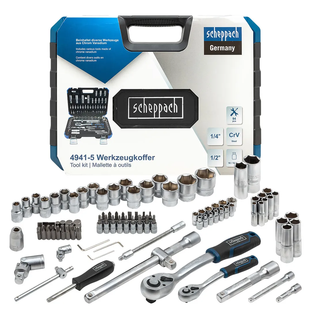 Набор инструментов 94пр. 1/4», 1/2»(6-гр.) (4-32мм)