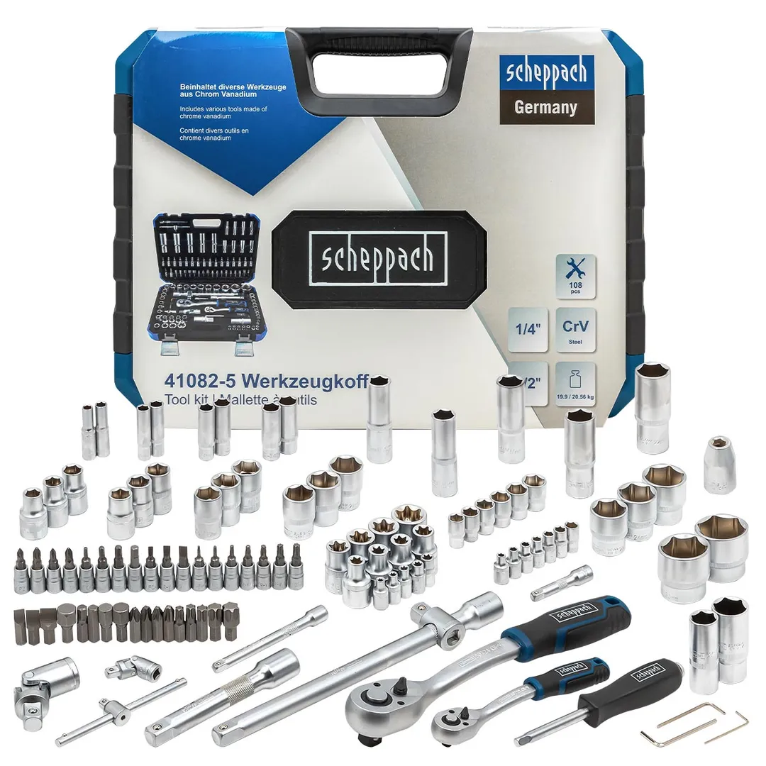 Набор инструментов 108пр. 1/4», 1/2»(6-гр.) (4-32мм)