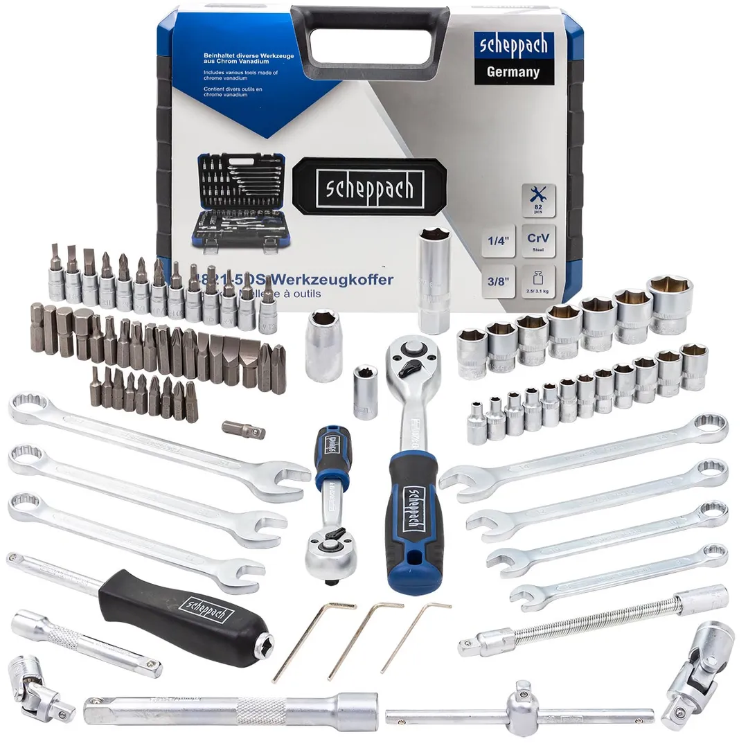 Набор инструментов 82 пр. 1/4», 3/8»(6гр.) (4-22мм)