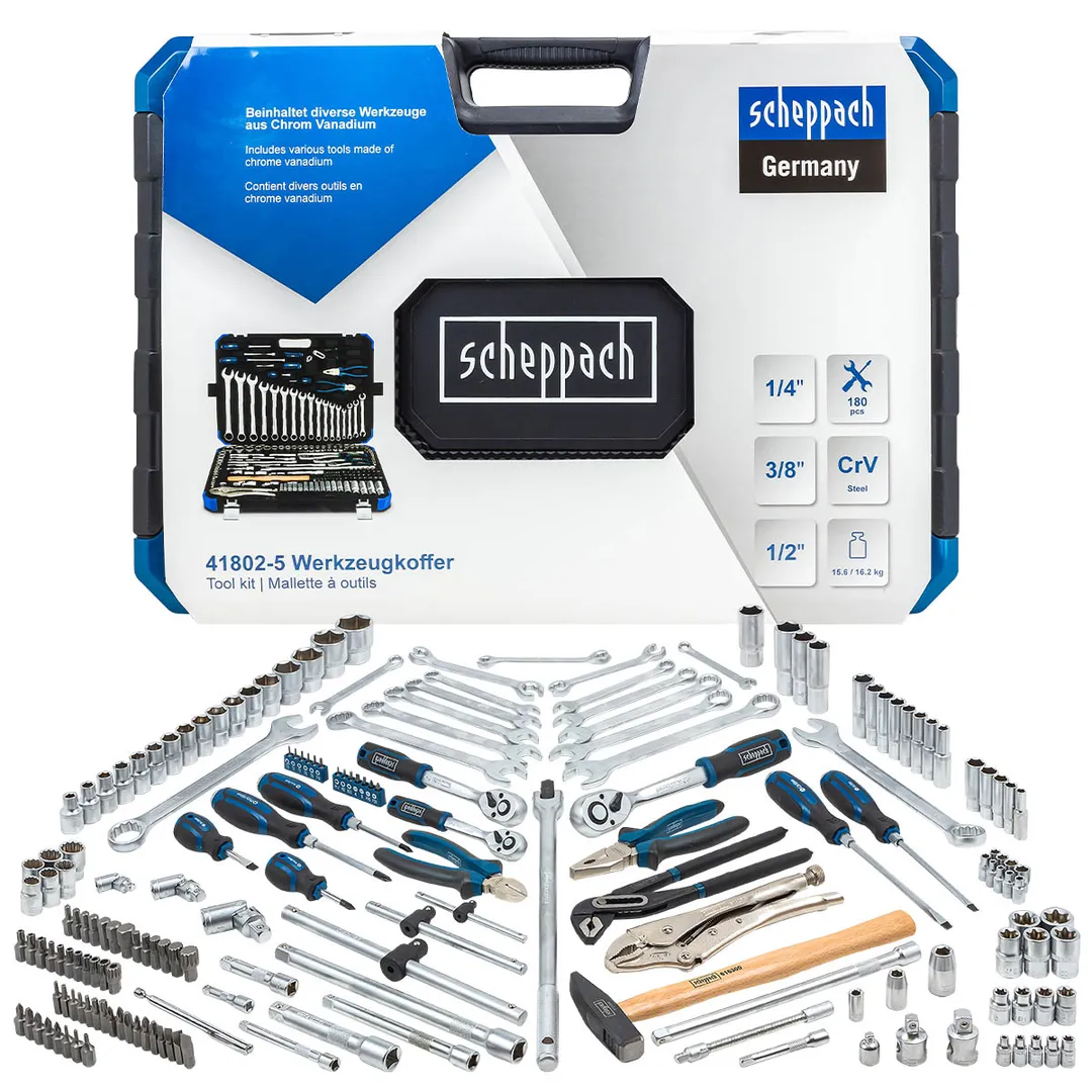 Набор инструментов 180пр. 1/4»3/8»1/2»