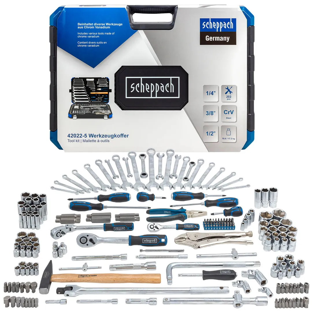 Набор инструментов 202пр. 1/4»3/8»1/2»