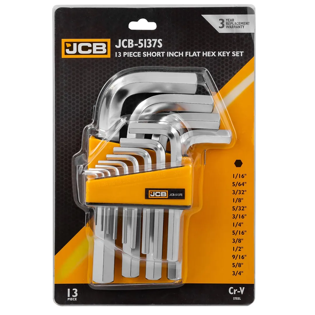 Набор ключей Г-образных 6-гранных 13пр.(1/16», 5/64», 3/32», 1/8», 5/32», 3/16», 1/4», 5/16», 3/8», 1/2», 9/16», 5/8», 3/4»)