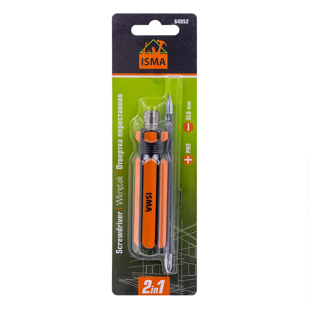 Отвертка переставная 2в1