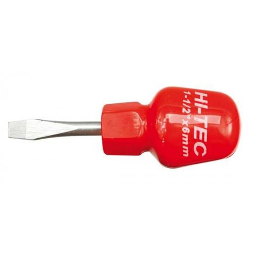 Отвёртка плоская 6.0х38мм CrV "HI-TEC"