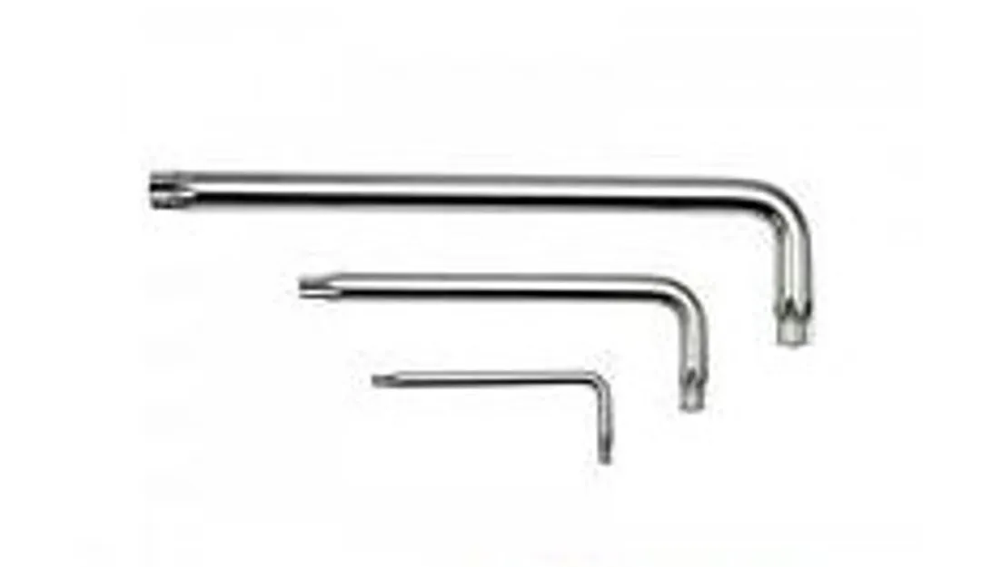 Ключ Г-образный TORX длинный T27H с отверстием