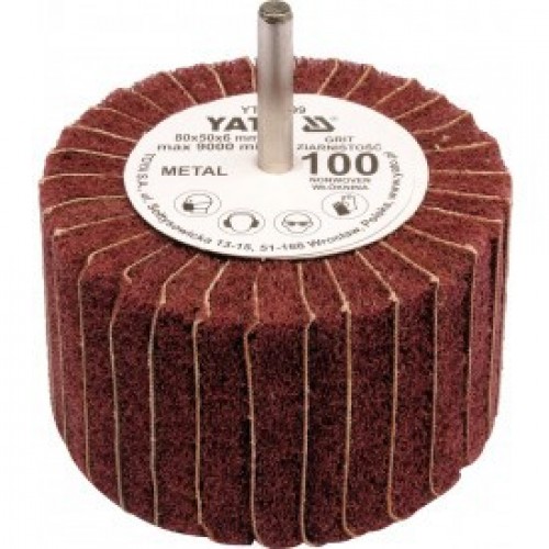 Круг лепестковый торцевой 80х50х6мм Р200 "Yato"