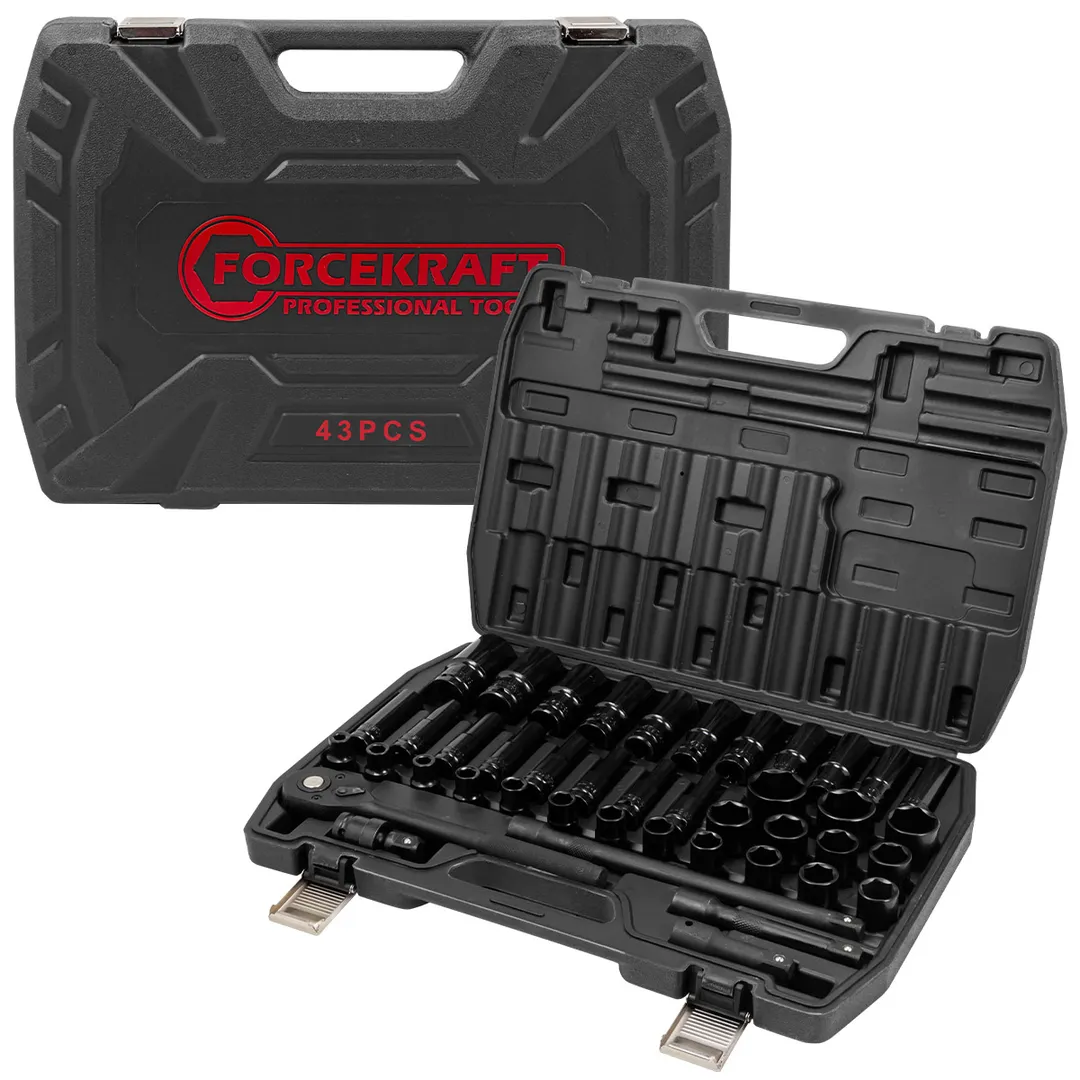 Набор инструментов 43пр. 1/2»(6гр)(8-32мм)