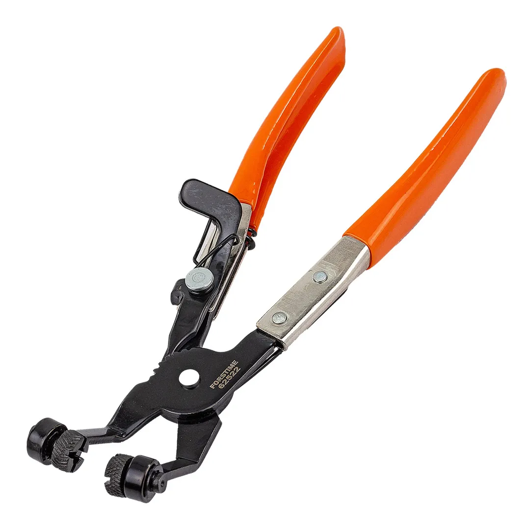 Клещи для снятия хомутов систем охлаждения изогнутые 45грд.,в блистере