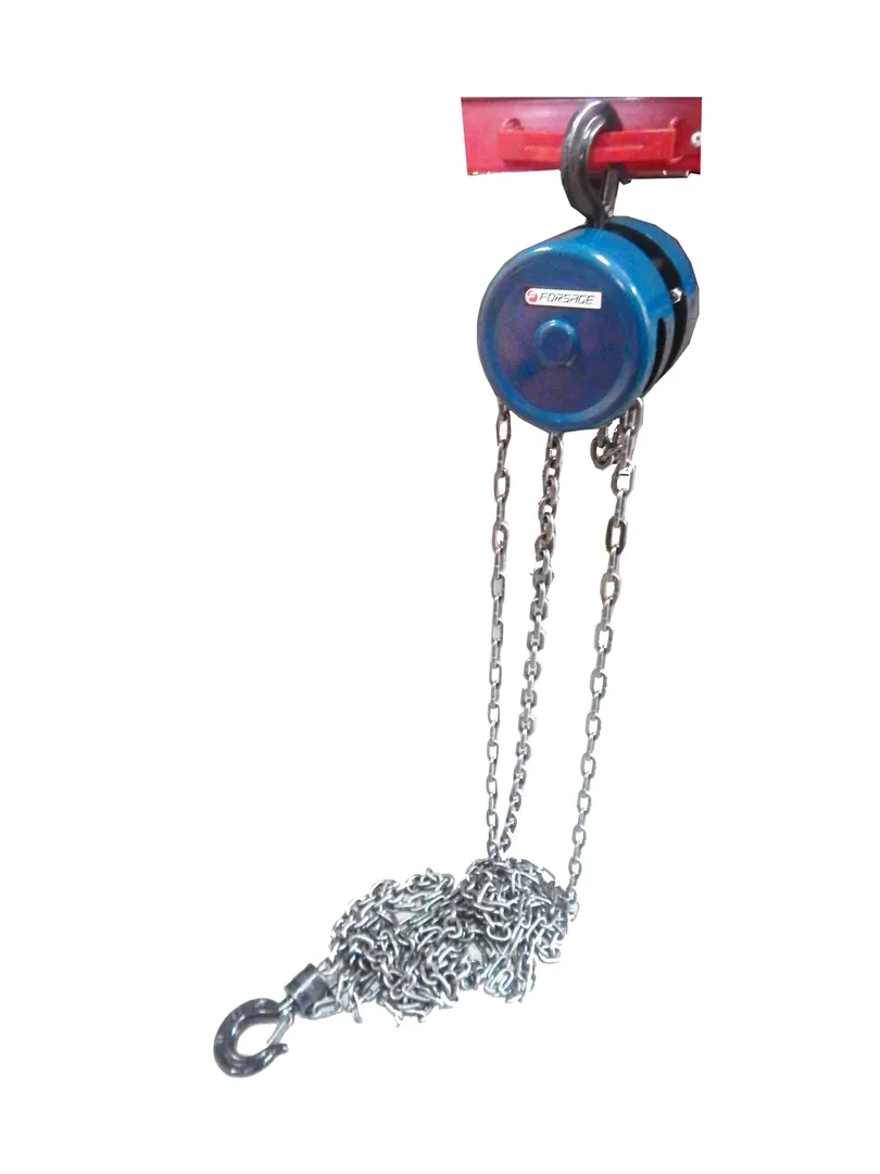 Лебедка механическая подвесная с фиксацией цепи натяжения, 3т (длина цепи — 3м)