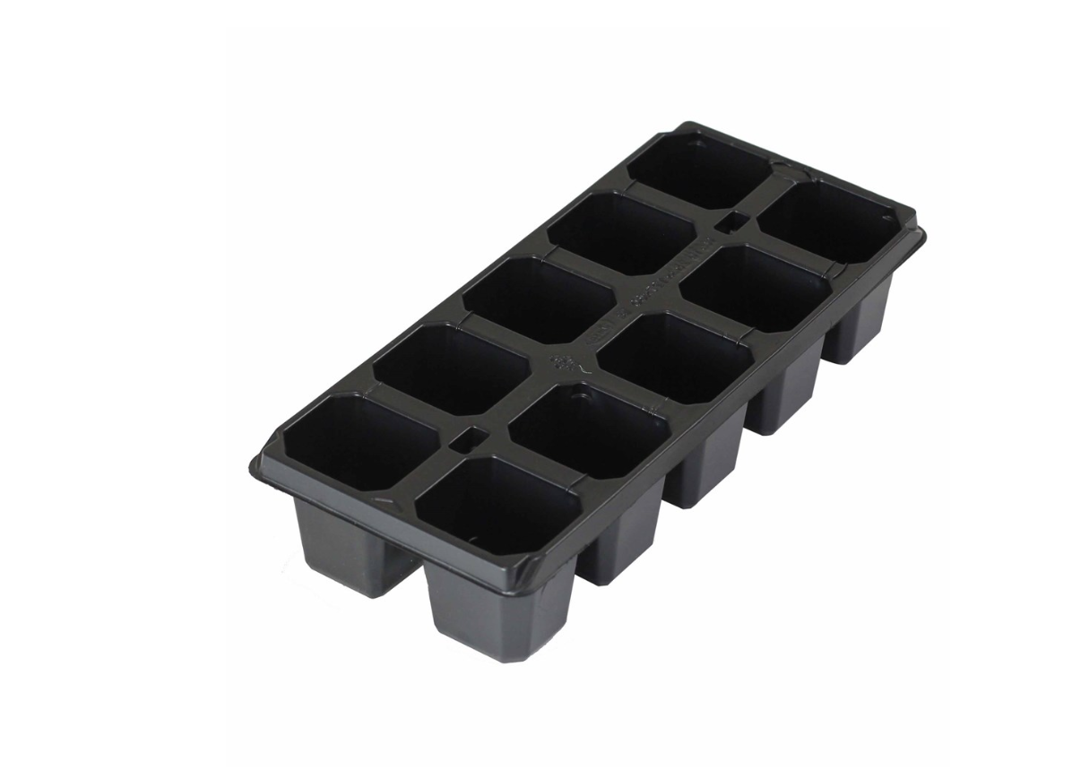 Кассета для рассады, 280х130х60 мм, 10 ячеек, полистирол, 5 шт.