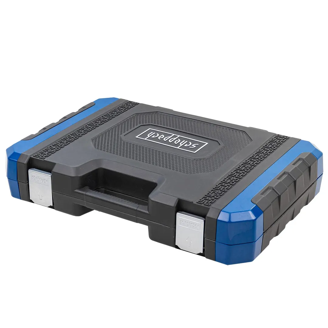 Набор инструментов 150+6пр.1/4»3/8»1/2»(6-гр.)(4-36мм, 3/8»:10-19мм 12гр., 1/2»:27,30,32,36-12гр.)+(биты 5/16»:М6,8,10,12,14, гибкий удлинитель 1/4»)