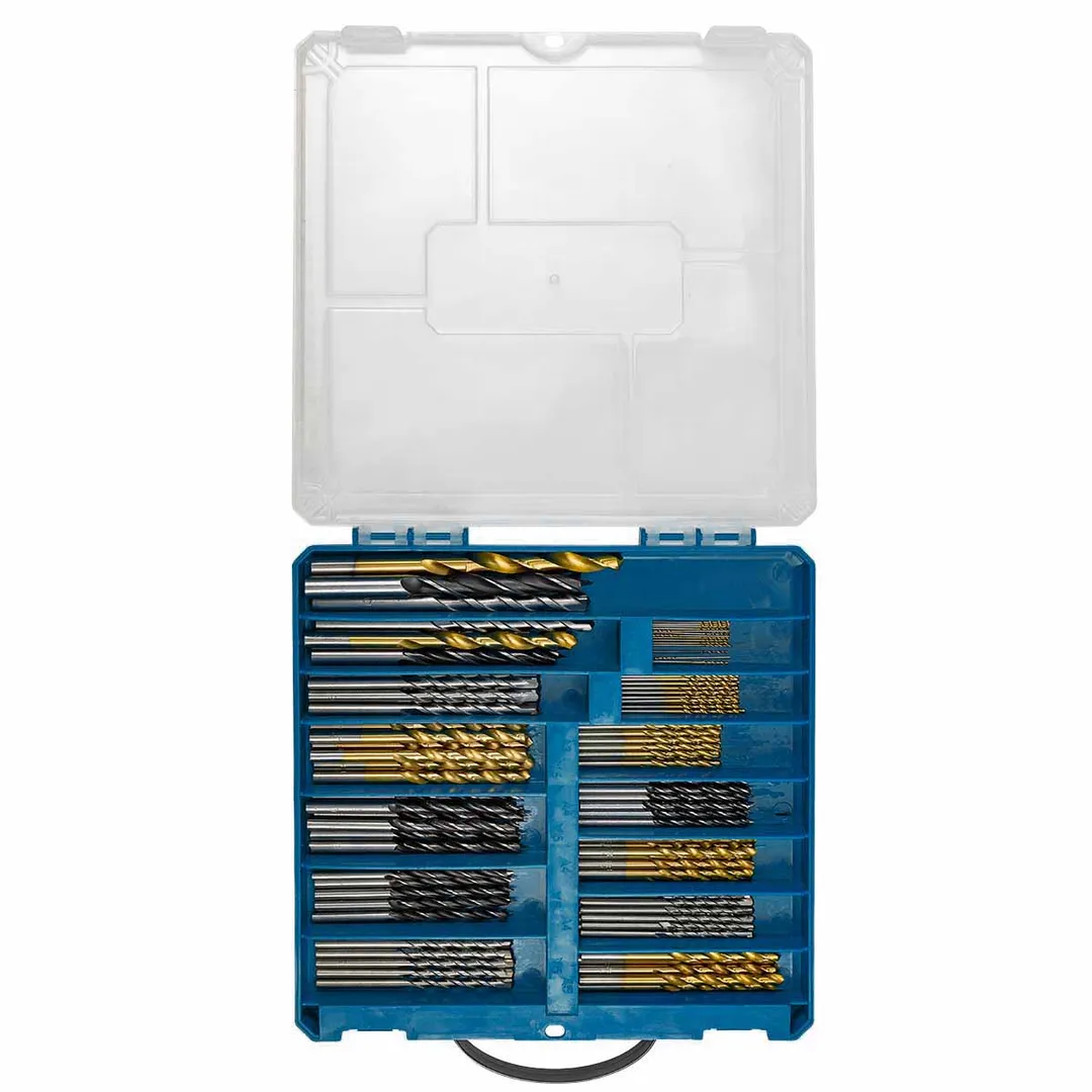 Набор сверел комбинированный 130пр. (по металлу: 1-6, 8, 10мм, по бетону: 4-6, 8, 10мм, по дереву: 4-6, 8, 10мм)