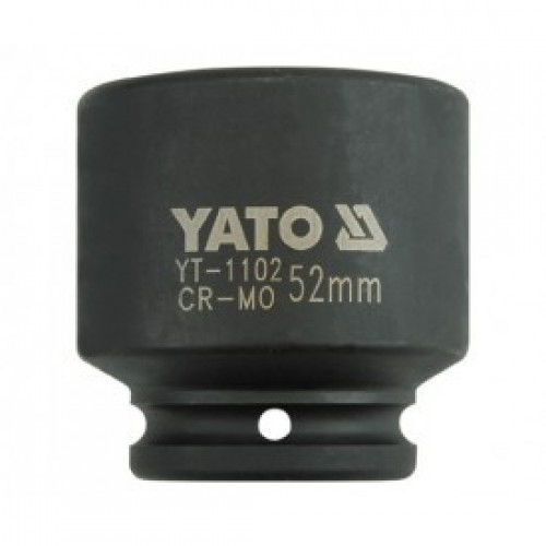 Головка торцевая ударная 3/4" 52мм 6гр. L72мм CrMo "Yato"