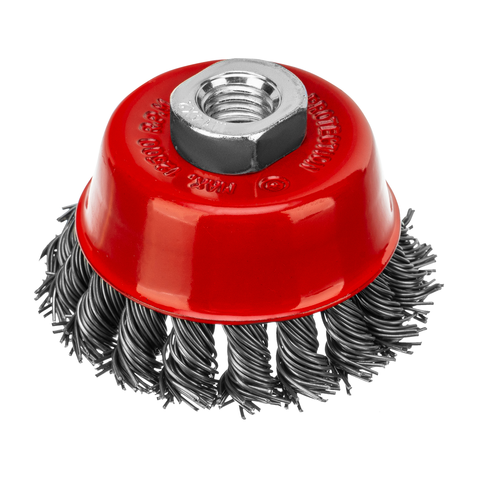 Щетка для УШМ, 75 мм, М14, «чашка», крученая проволока 0.8 мм Matrix