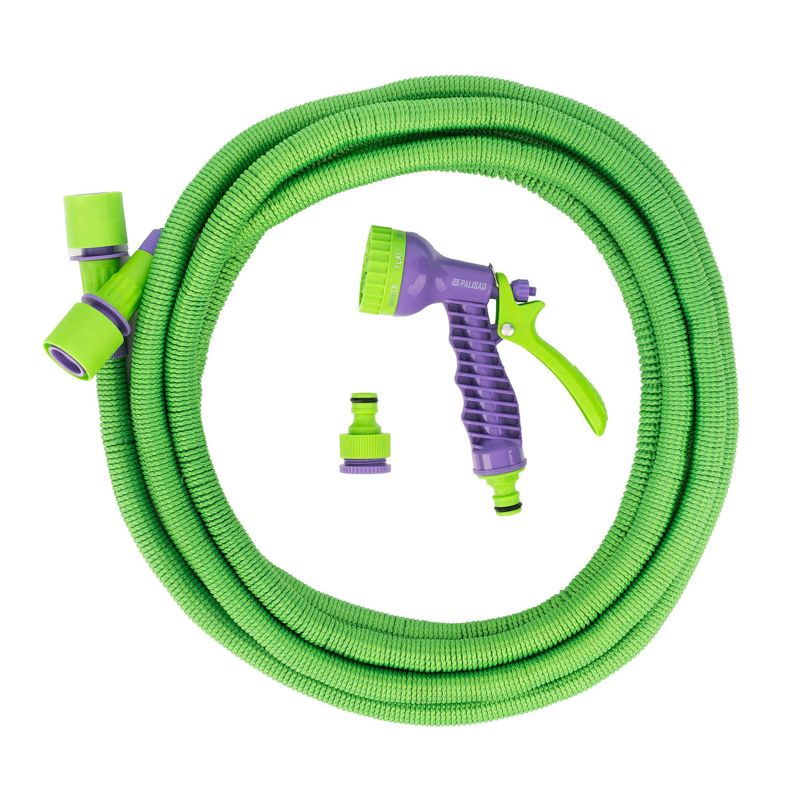 Набор поливочный, шланг 10-30 м, пистолет 7 реж., с быстросъемным соединителем Palisad