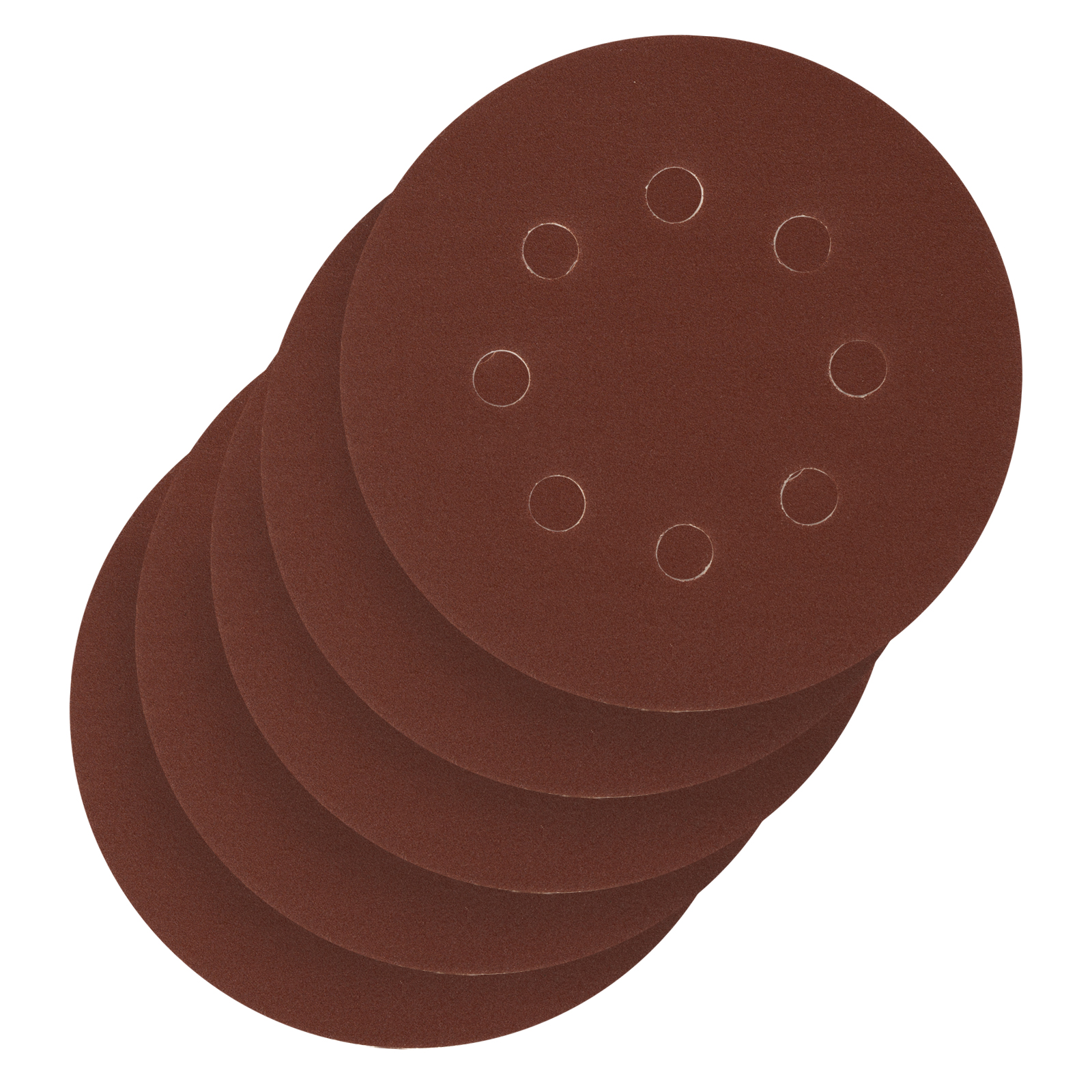 Круг абразивный на ворсовой подложке под «липучку», перфорированный, P 220, 125 мм, 5 шт Сибртех