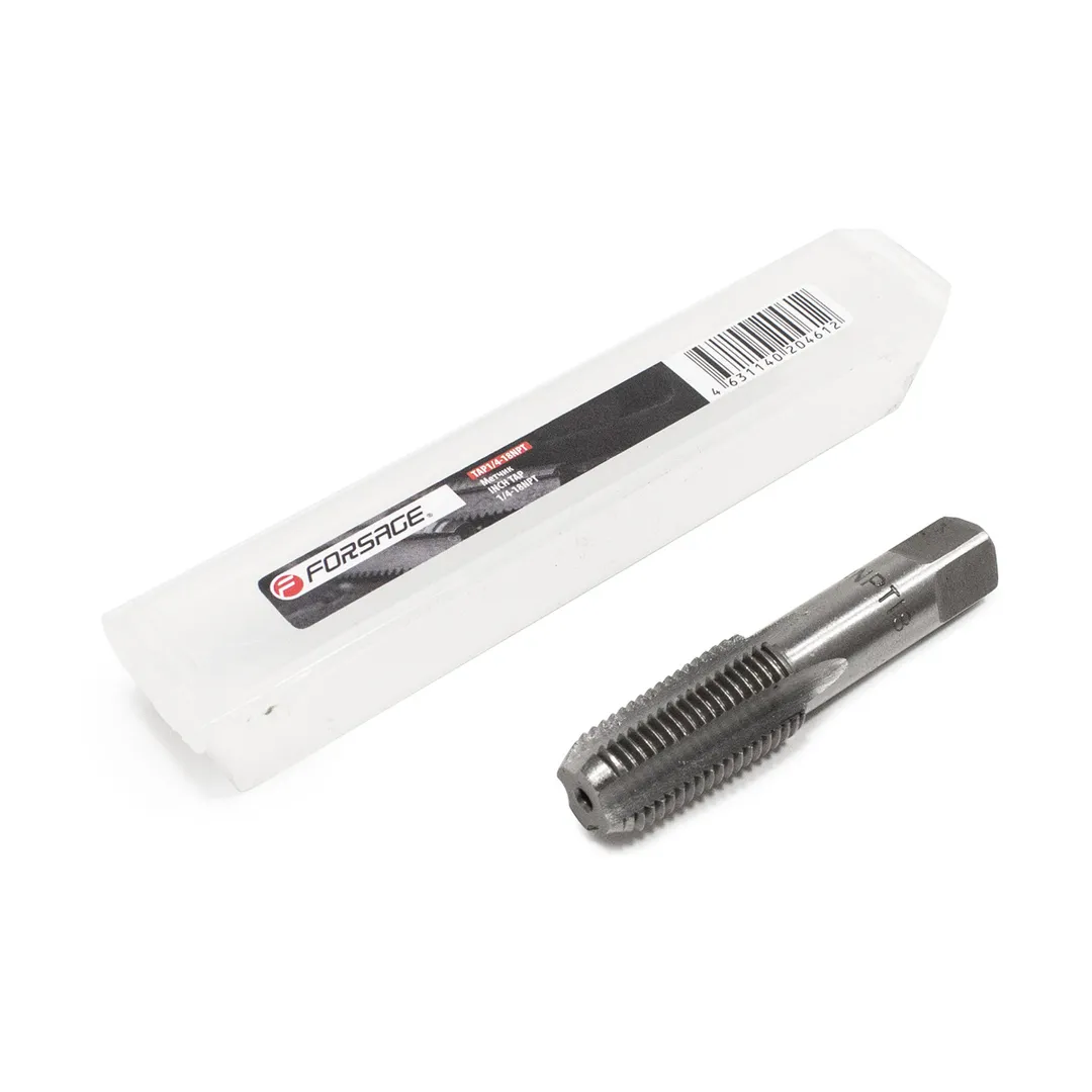 Метчик 1/4-18NPT (дюйм),в пластиковом футляре